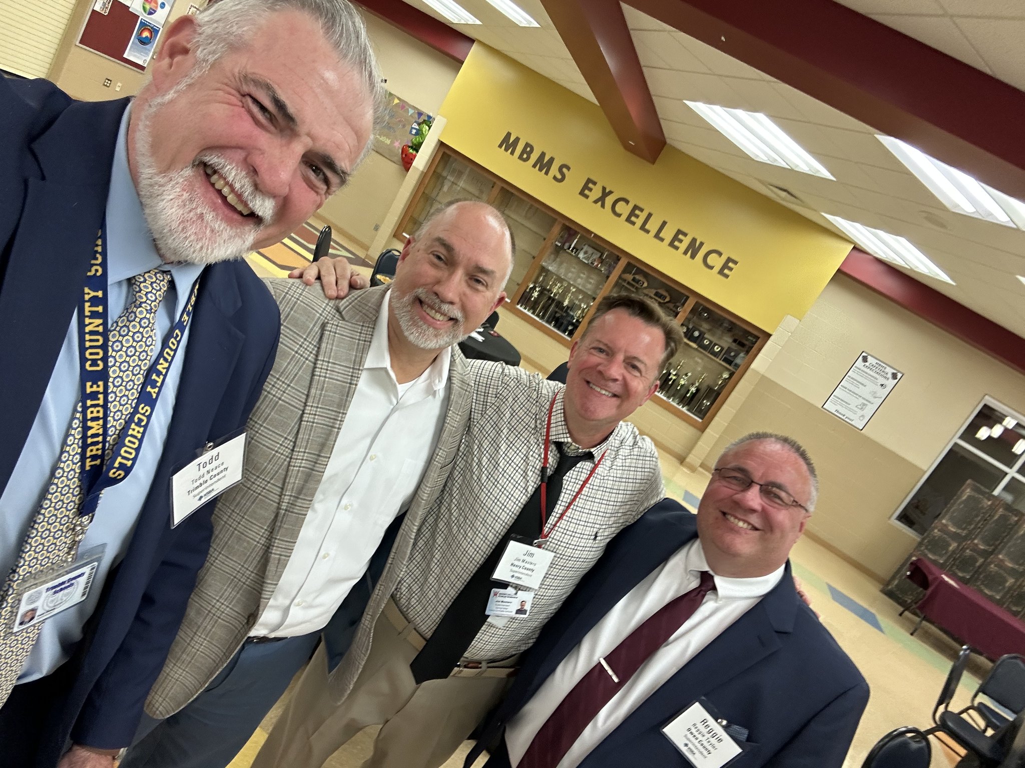 Casey Jaynes with fellow Kentucky education leaders
